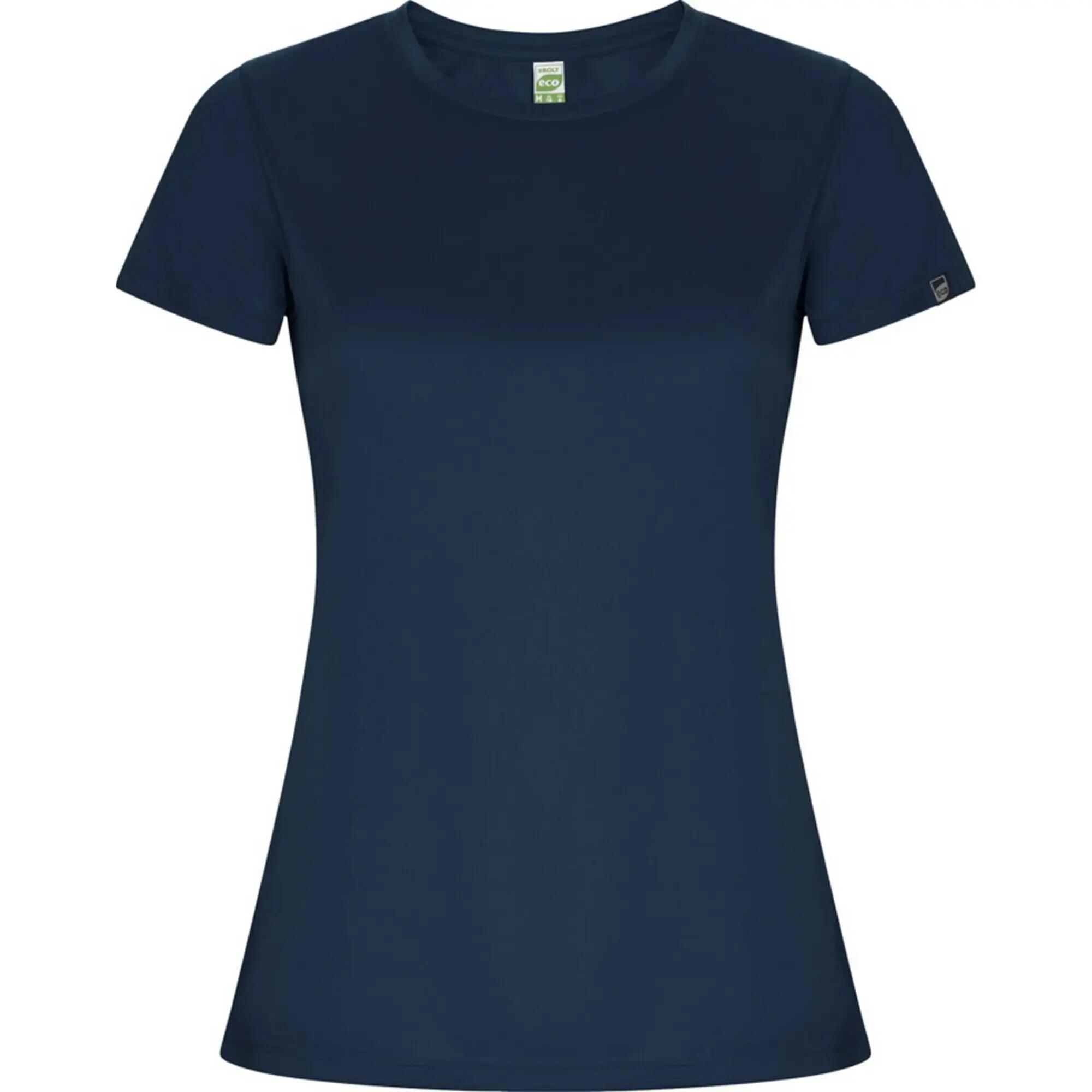 Dames imola sport tshirt (massief zwart)