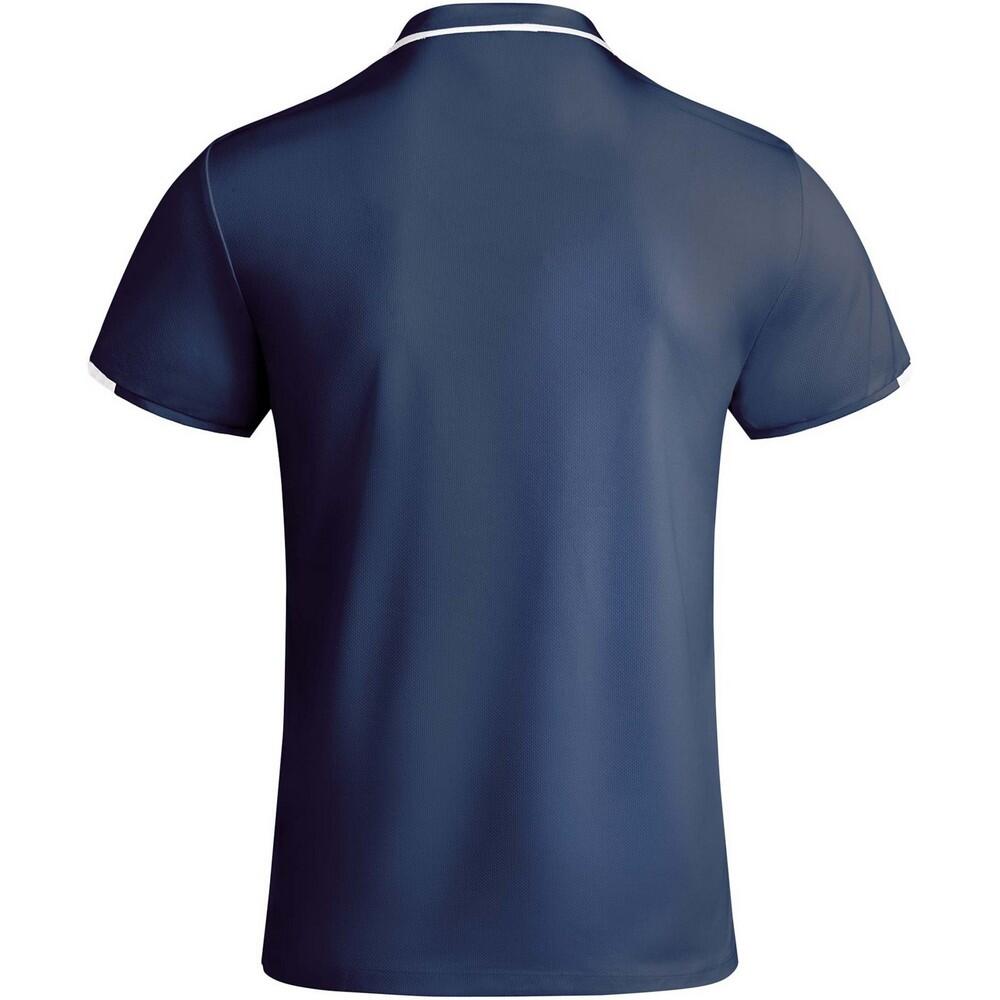 Heren Tamil Poloshirt met Korte Mouwen (Marineblauw/Wit) 2/2