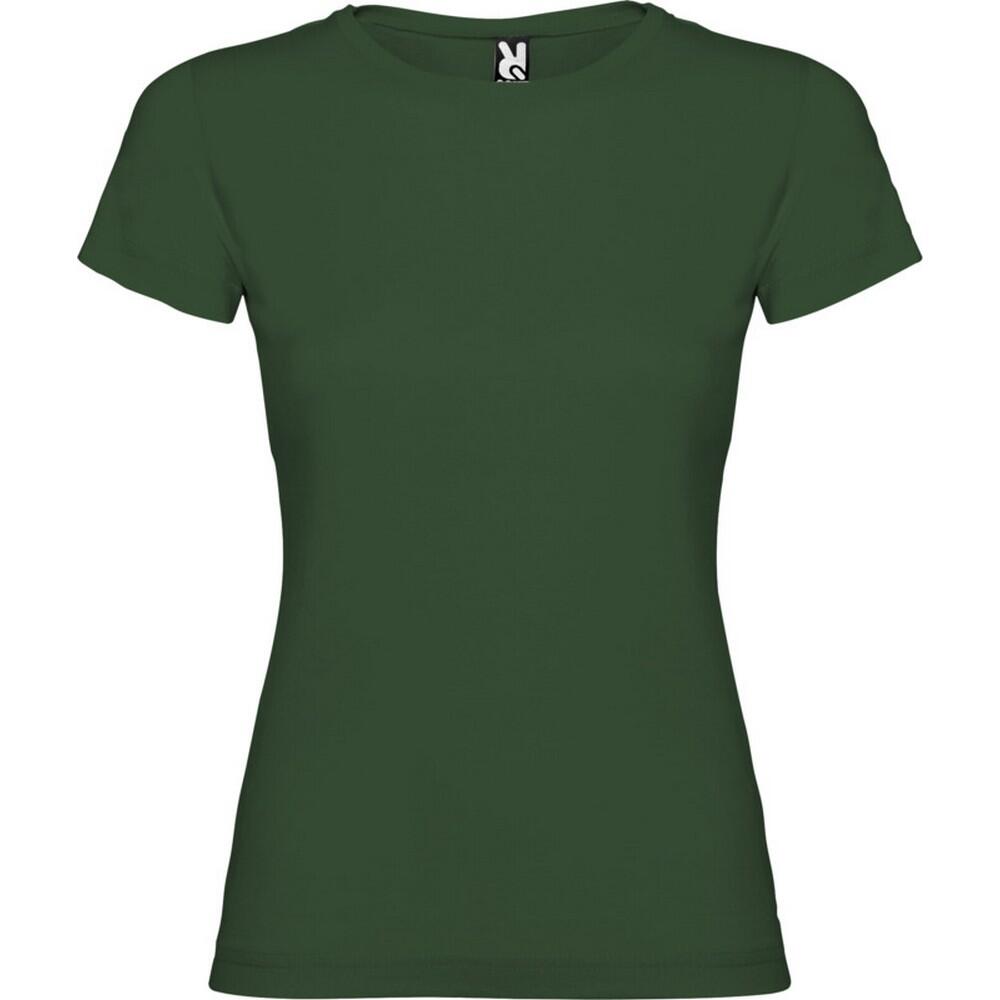 Dames Jamaica Tshirt met korte mouwen (Fles groen)