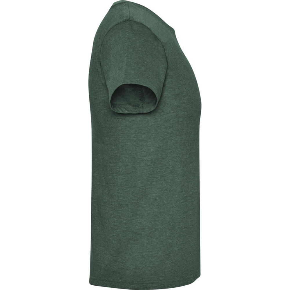 T-Shirt de manga curta Fox Heather para homem (Verde Garrafa) 3/3