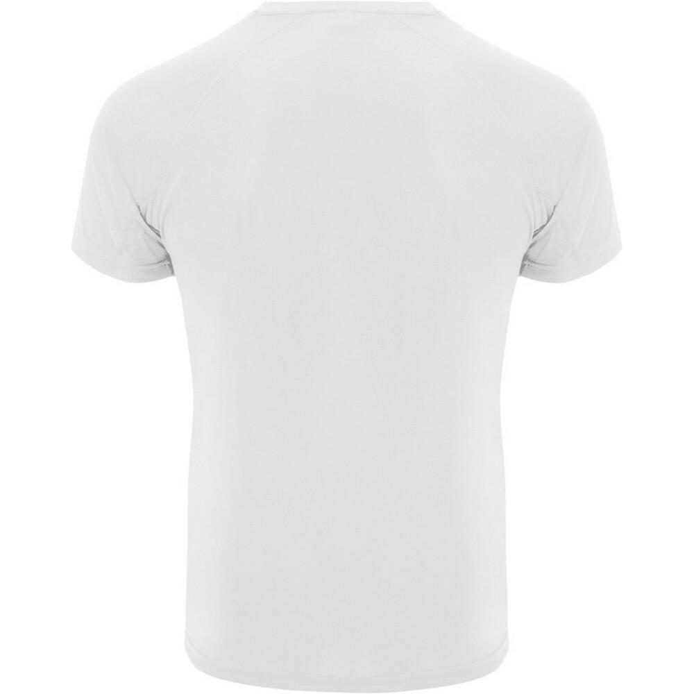 Camiseta Bahrain de Manga Corta Deportivo para Hombre Blanco 2/4