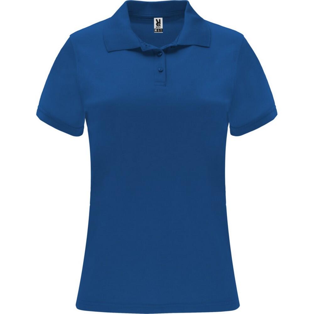 Dames Monzha Sportpoloshirt met korte mouwen (Koningsblauw)