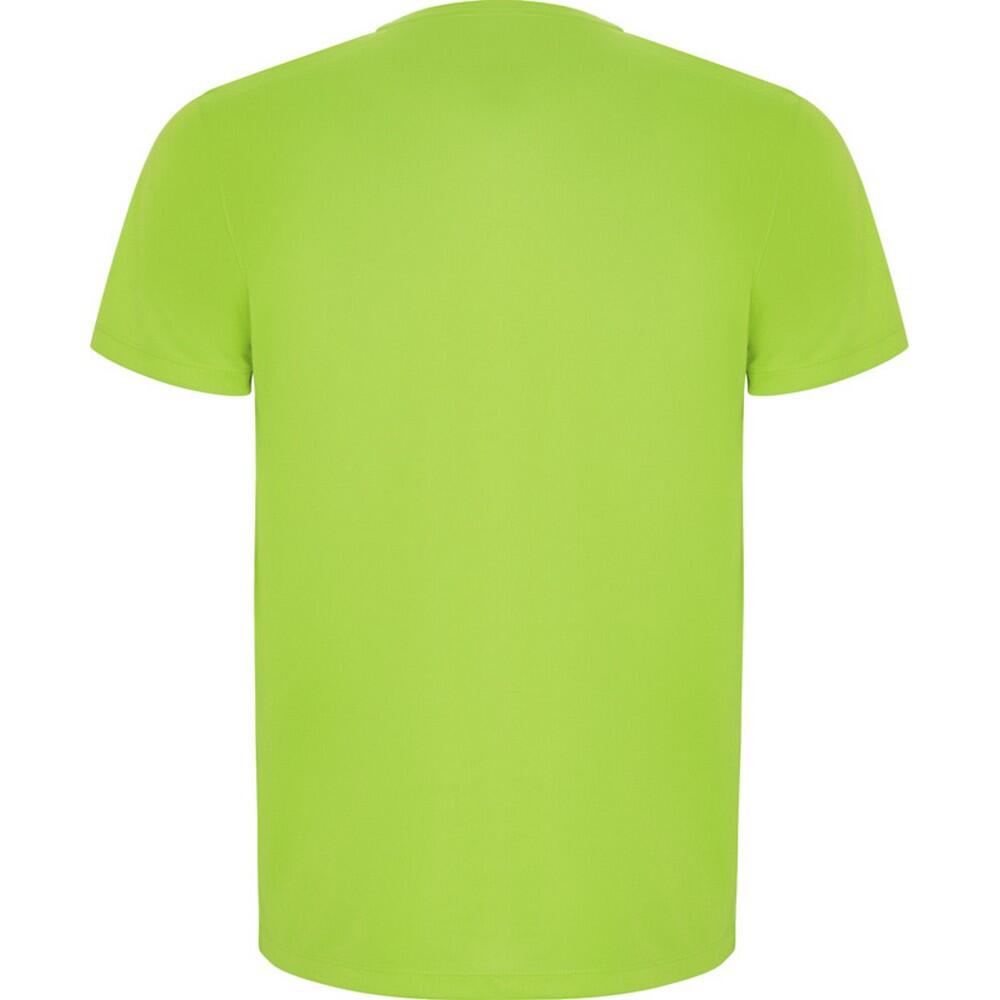 Camiseta Imola de Manga Corta Deportivo para Hombre Verde Fluorescente 2/3