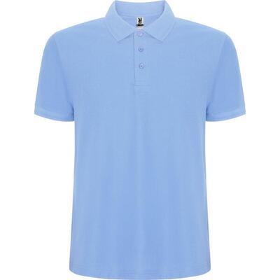 Heren pegaso premium effen polo shirt (turquoise)