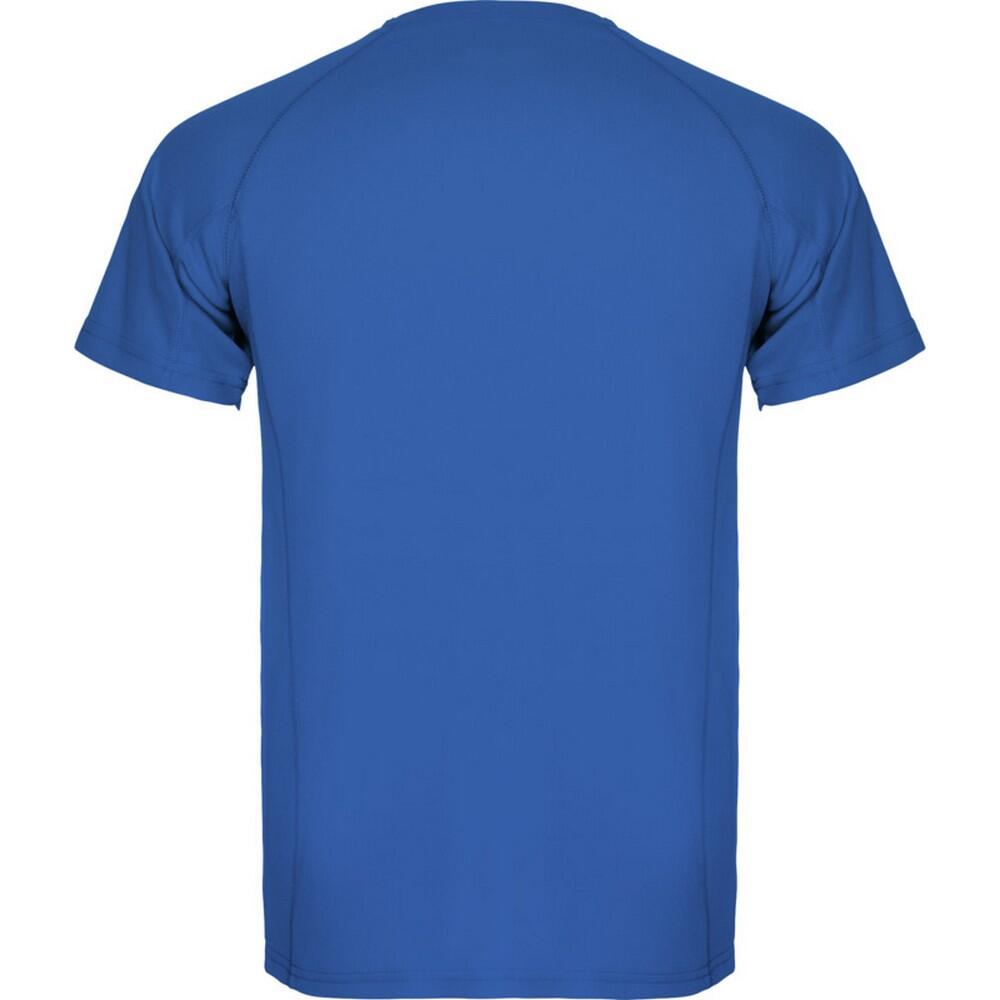Camiseta Montecarlo de Manga Corta Deportivo para Hombre Azul Real 2/4