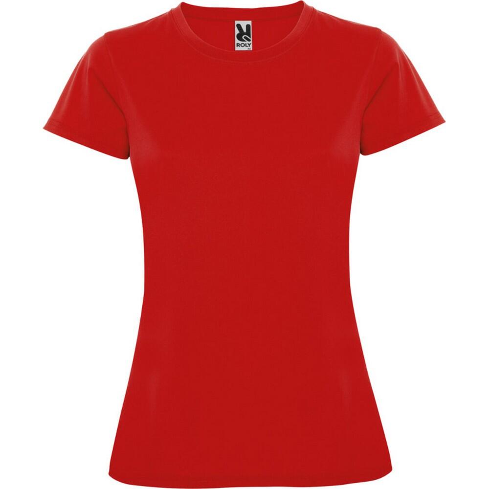 Dames Montecarlo Sport Tshirt met korte mouwen (Rood)