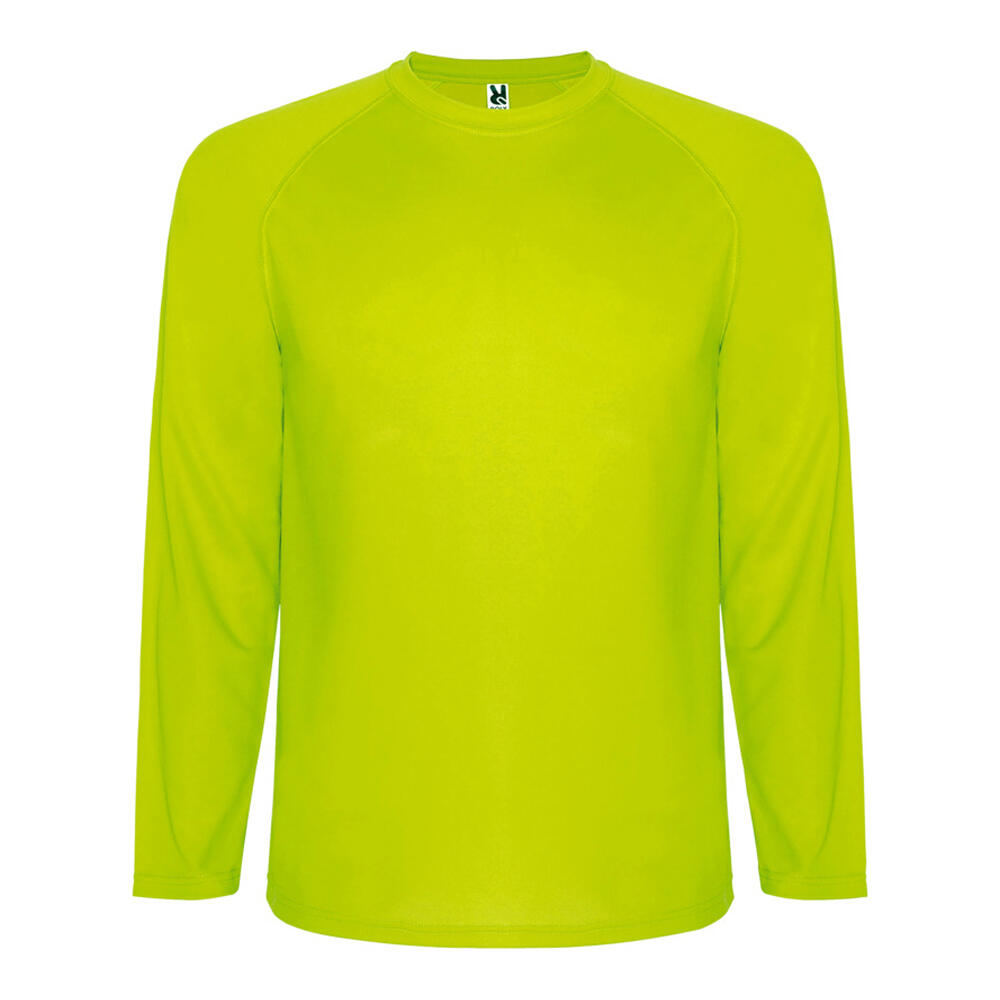 Mens Montecarlo LongSleeved Sports TShirt (Fluorescent Yellow)