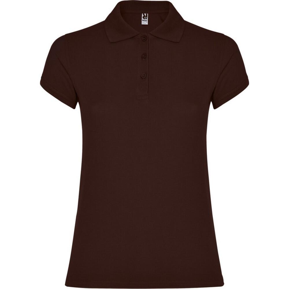 Roly - Polo Star Femme (chocolat) - T-shirt Manches Courtes - Marron - 48 Xl - Decathlon