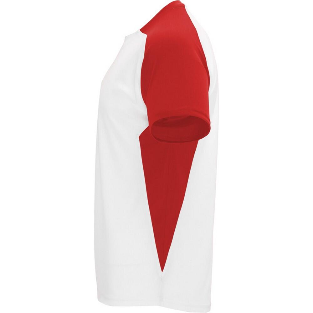 T-Shirt desportiva Bugatti para adultos unissexo (Vermelho) 3/4