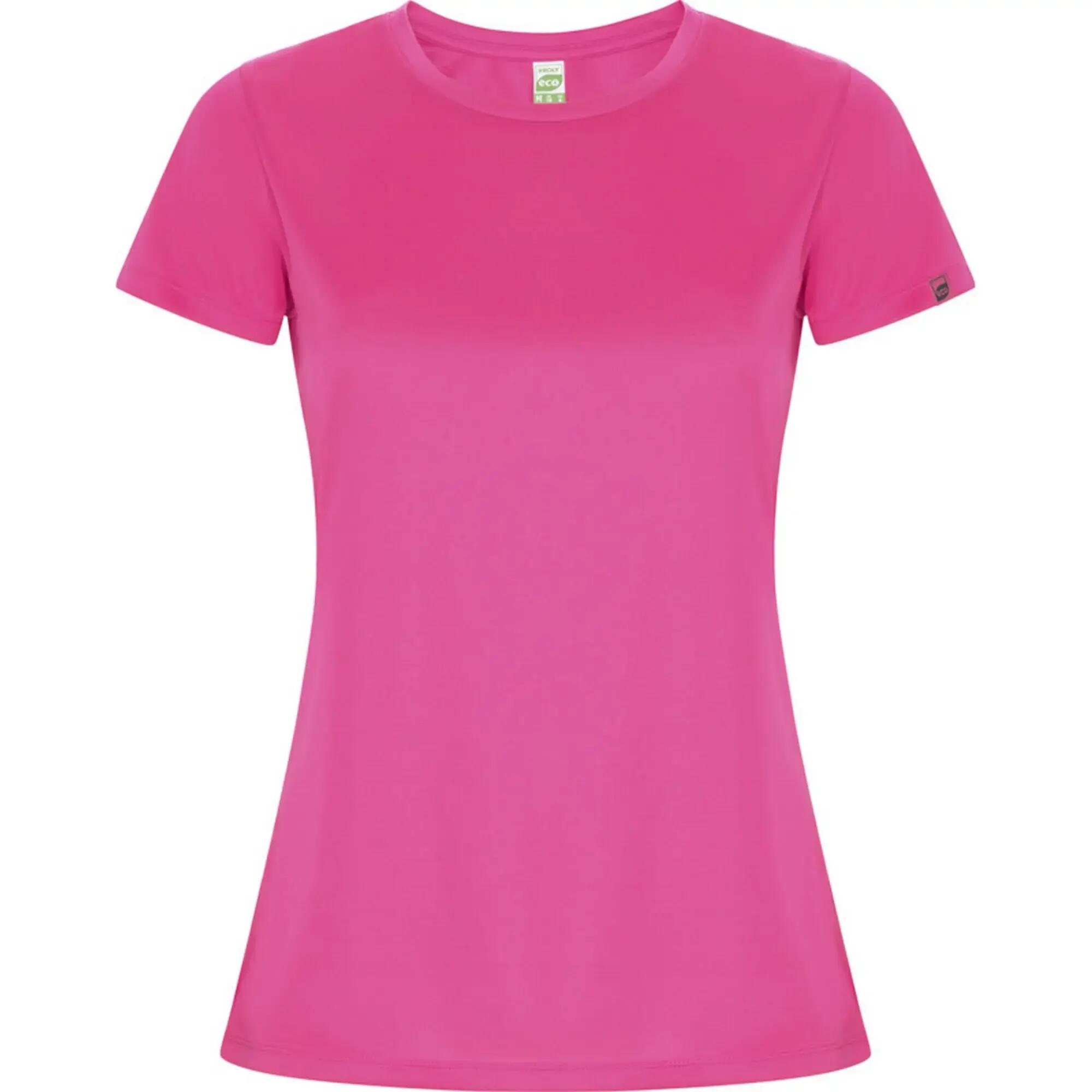 Dames imola sport tshirt (massief zwart)