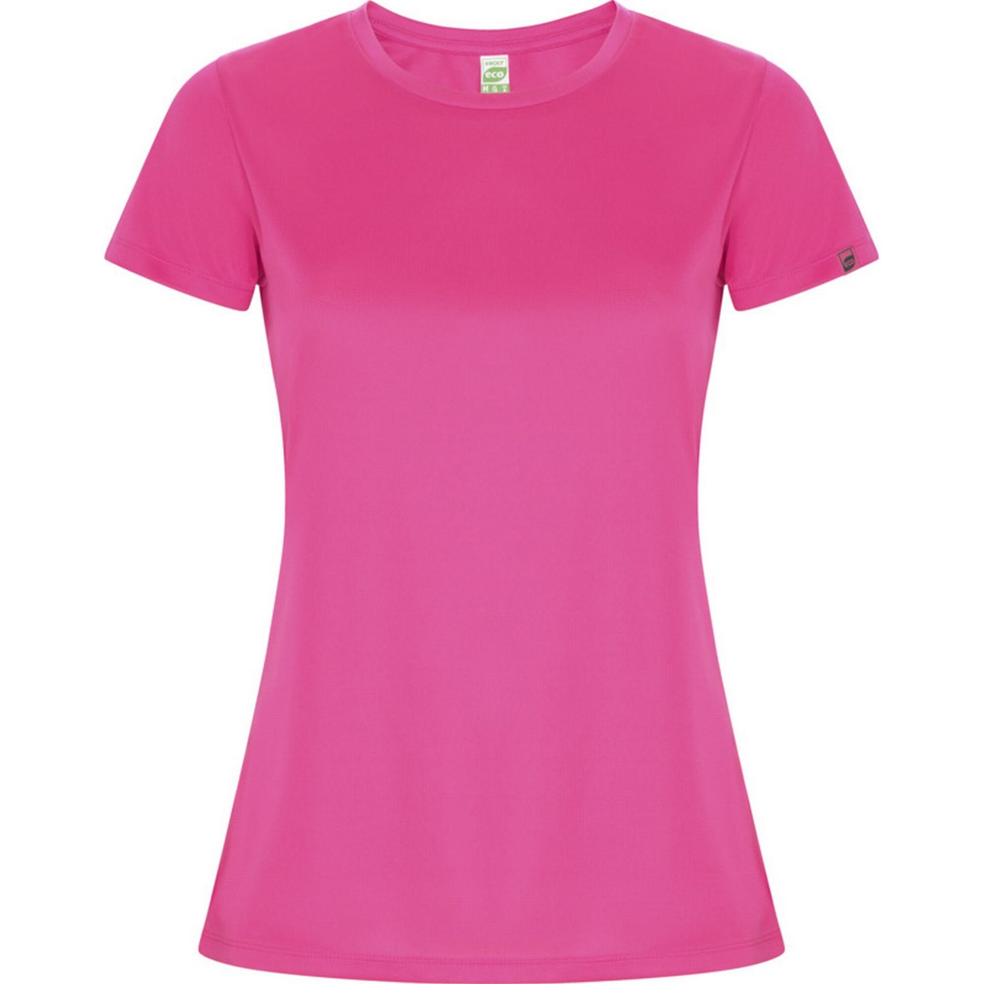 Dames Imola Sport Tshirt (Fluorescerend Roze)