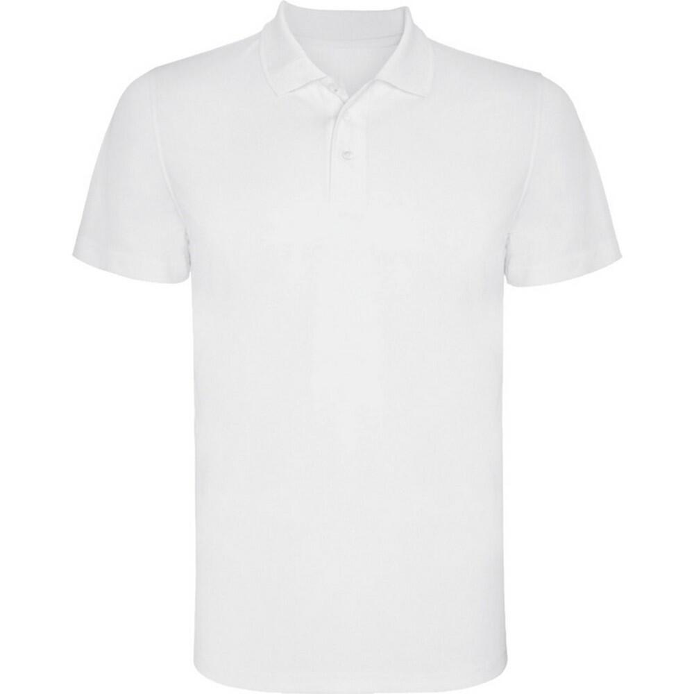 Heren monzha poloshirt met korte mouwen (wit)