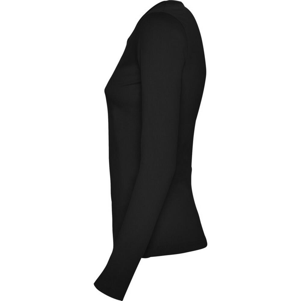 Maglietta Manica Lunga Donna Roly Extreme Nero Tinta Unita 3/3