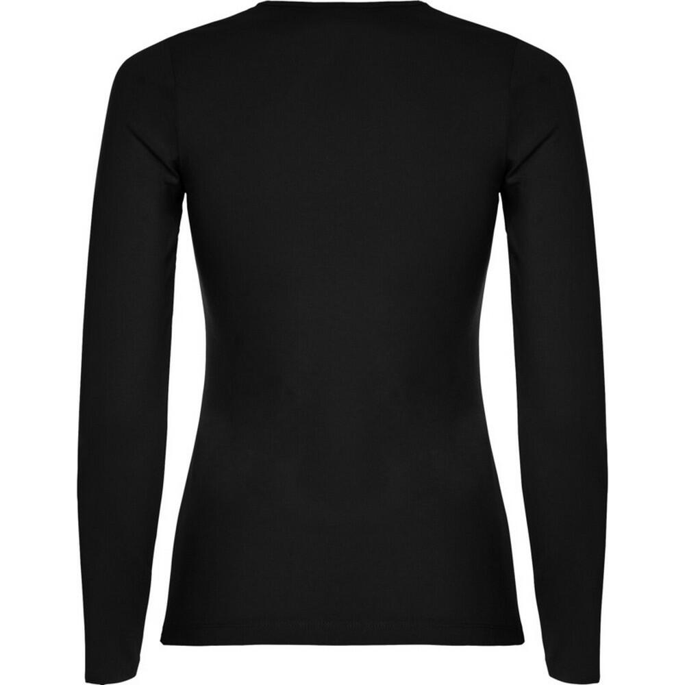 Maglietta Manica Lunga Donna Roly Extreme Nero Tinta Unita 2/3