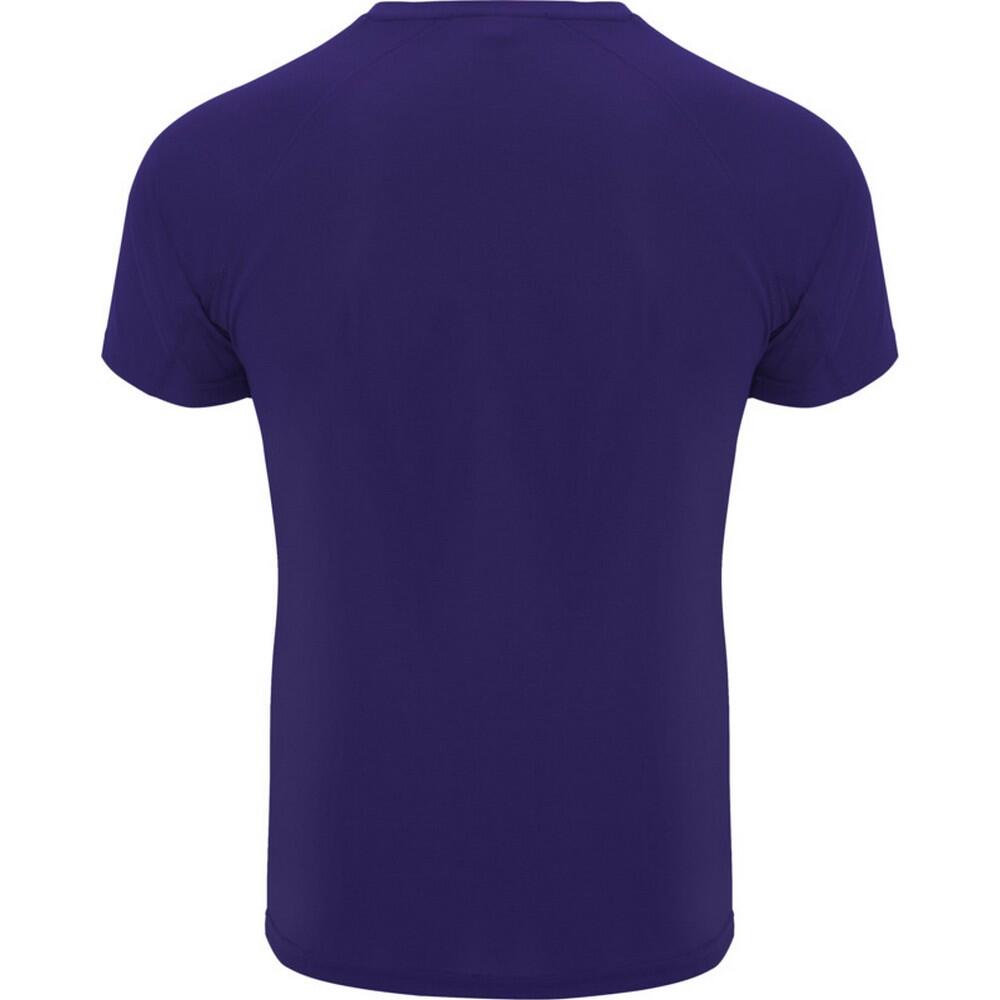 Camiseta Bahrain de Manga Corta Deportivo para Hombre Malva 2/4
