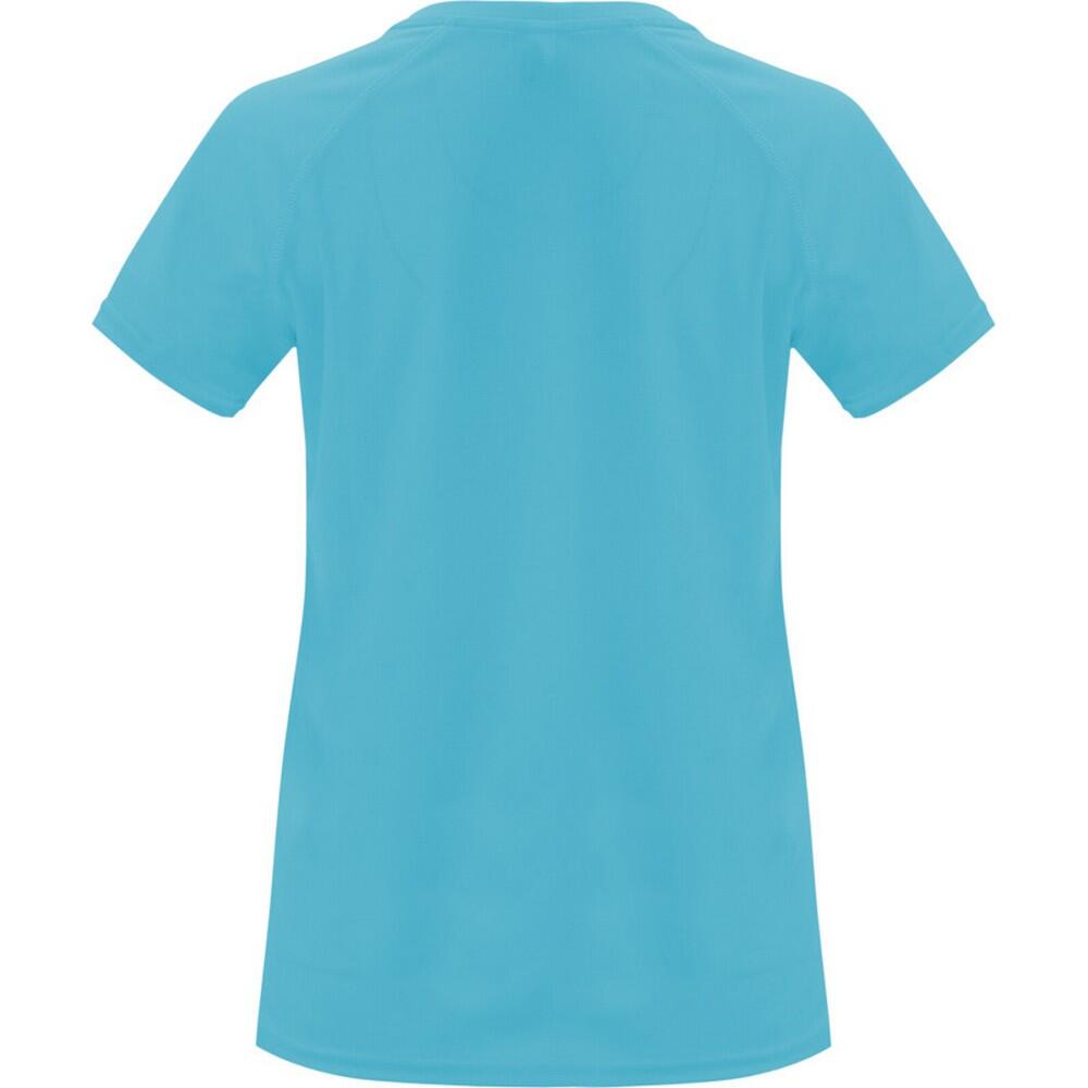 Maglietta Sportiva Maniche Corte Donna Roly Bahrain Turchese 2/4