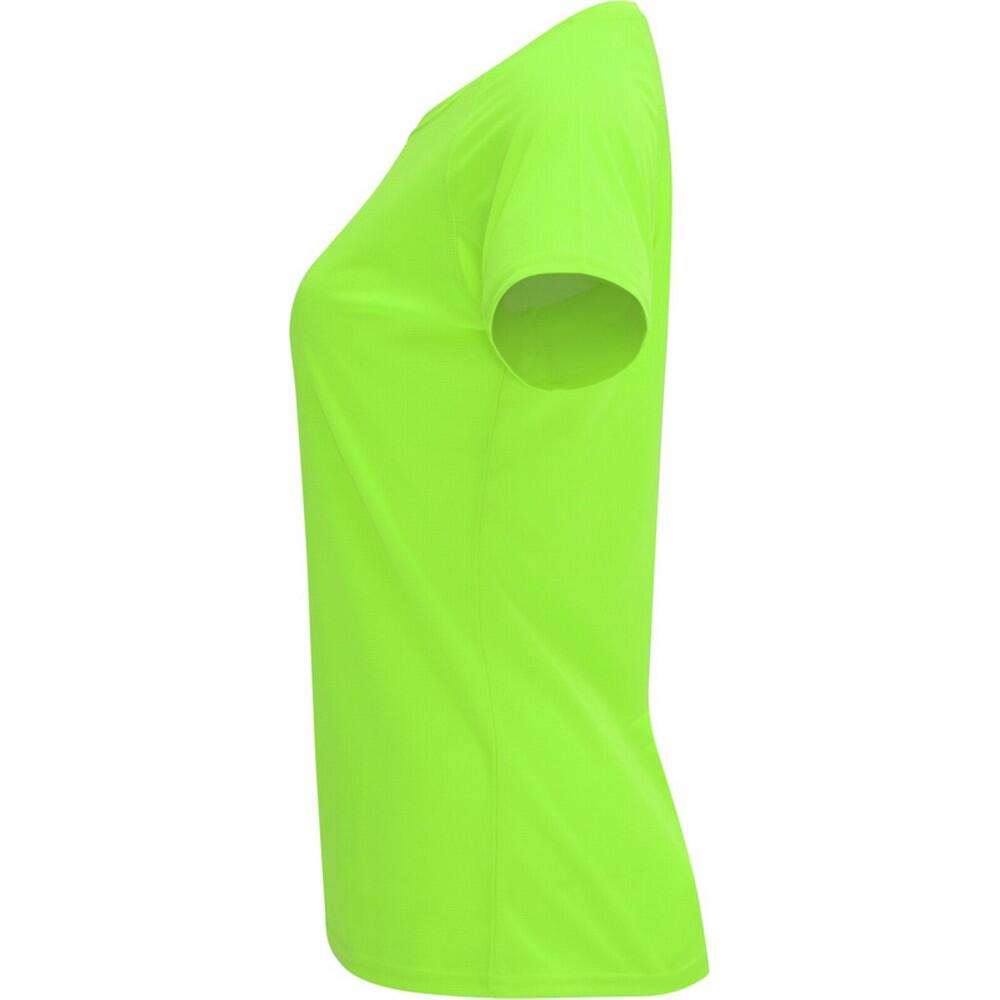 Tshirt BAHRAIN Femme (Vert Fluo) 4/4