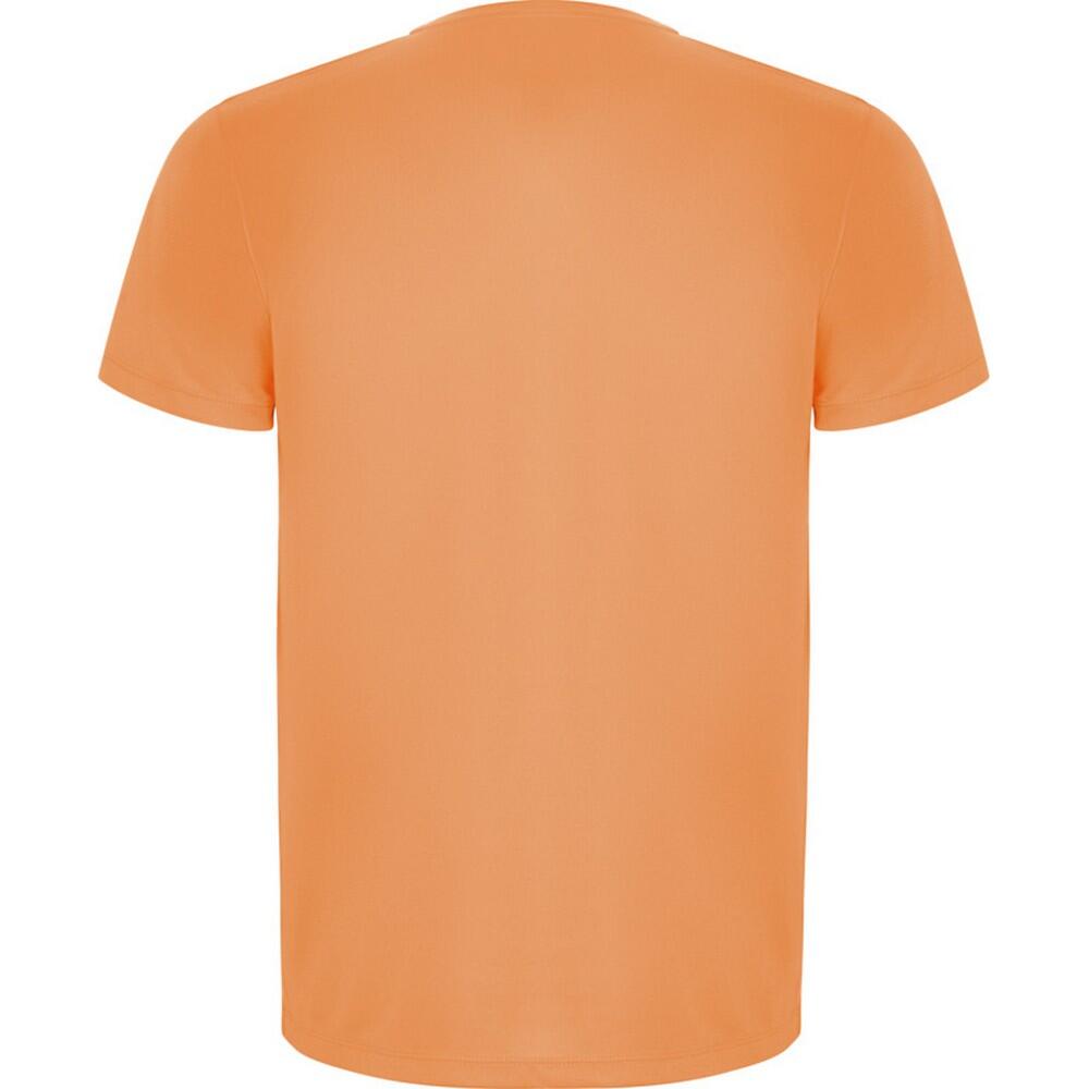 Camiseta Imola de Manga Corta Deportivo para Hombre Naranja Fluorescente 2/3