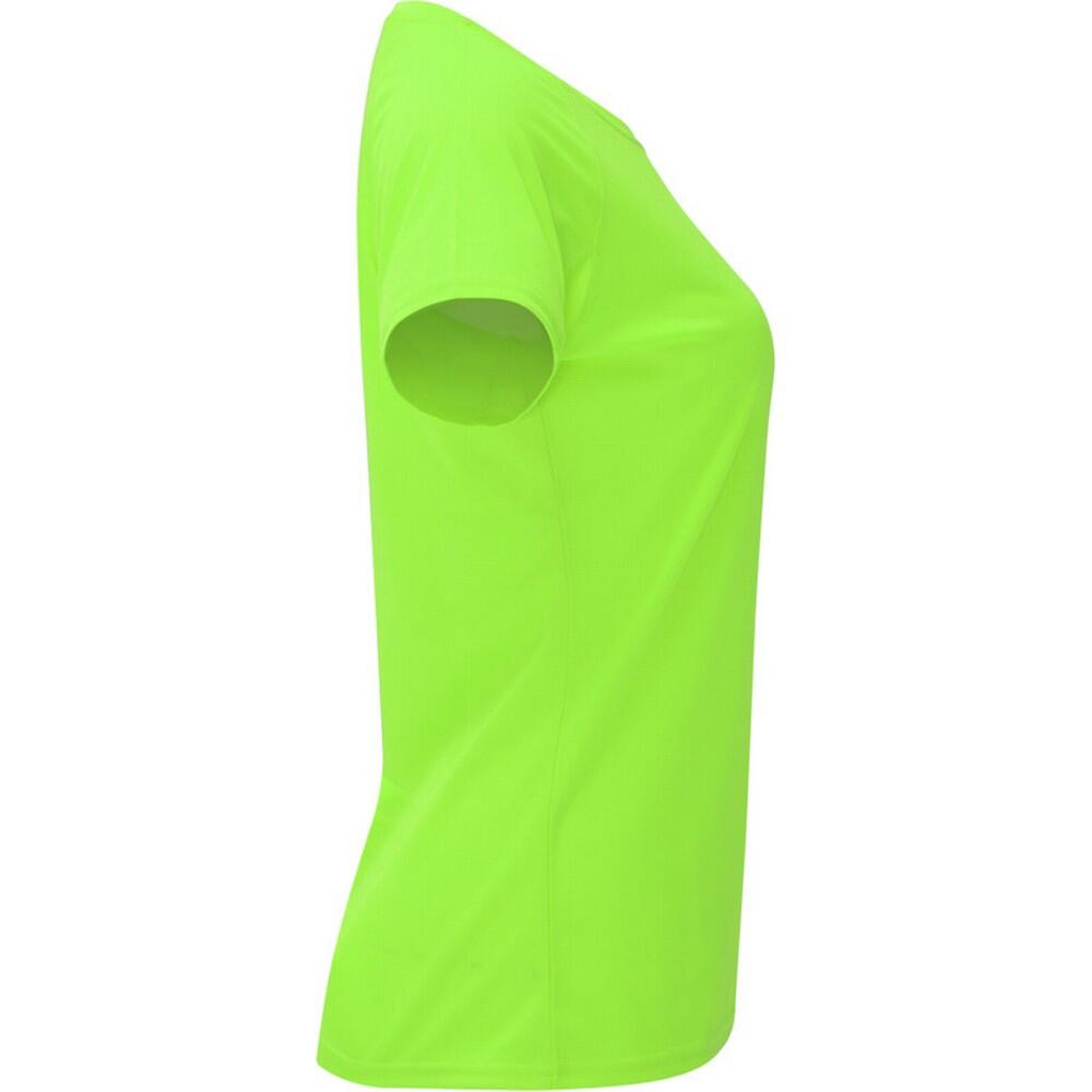 Tshirt BAHRAIN Femme (Vert Fluo) 3/4
