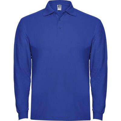 Heren estrella poloshirt met lange mouwen (rood)