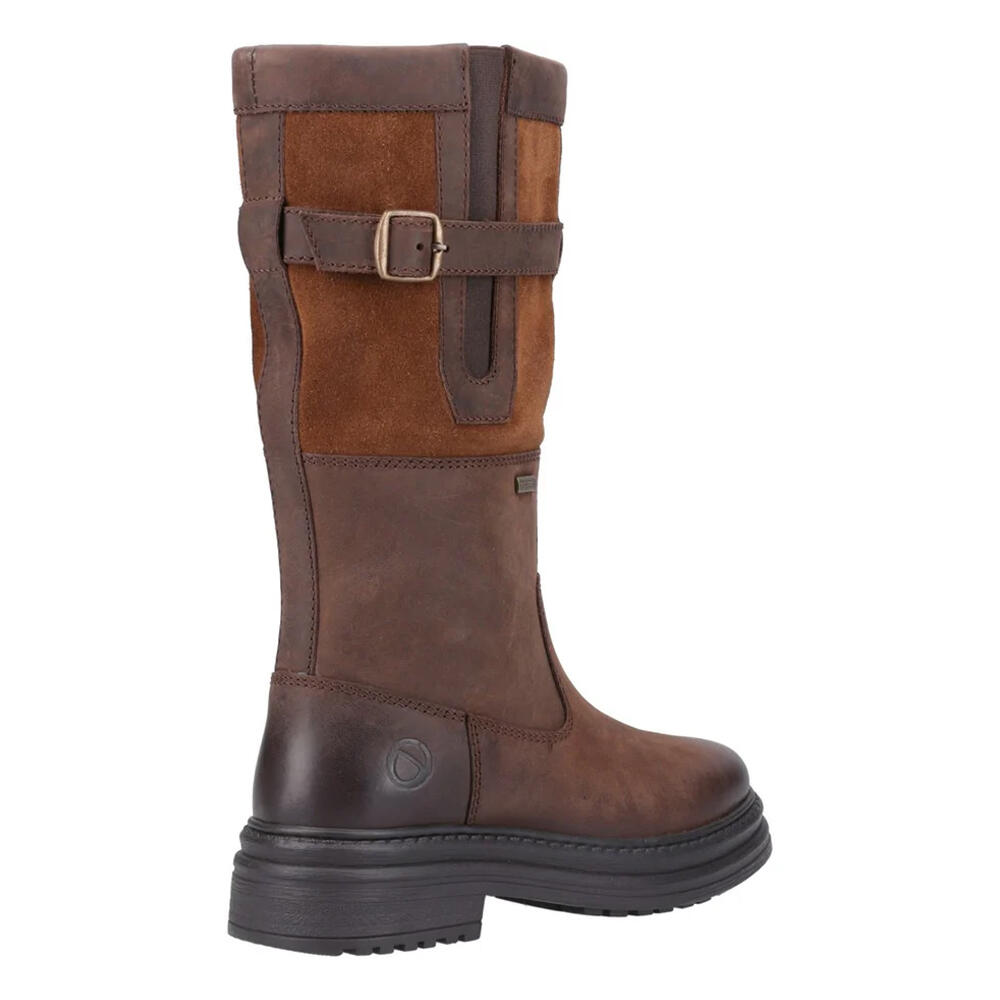 Womens/Ladies Broadwell Suede Mid Calf Boots (Brown) 2/5