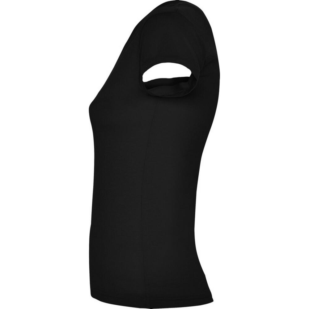 Maglietta Donna Roly Victoria Nero Tinta Unita 4/4