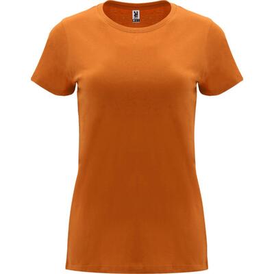 Dames capri tshirt met korte mouwen (massief zwart)
