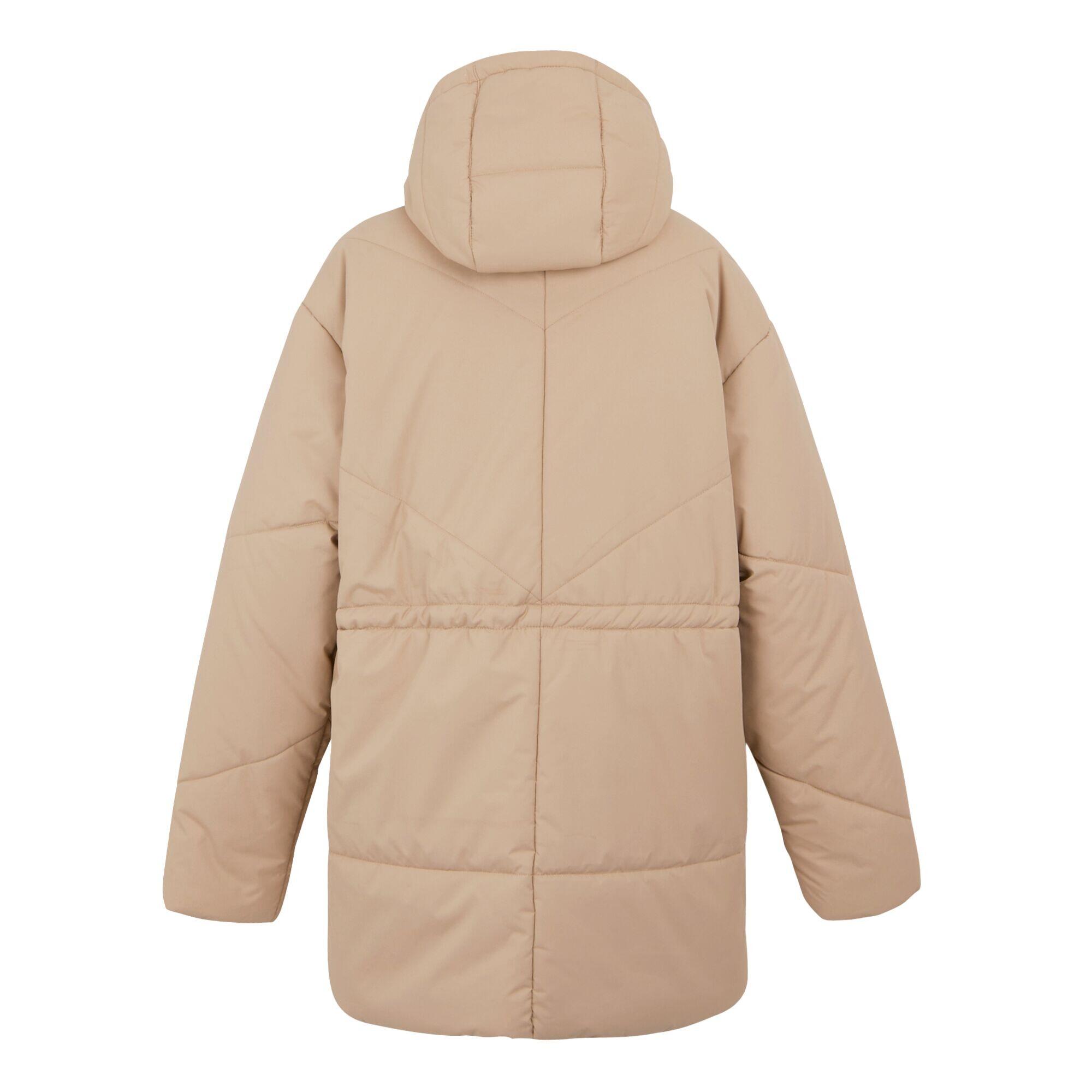 Womens/Ladies Rurie Baffled Padded Jacket (Warm Taupe) | Decathlon