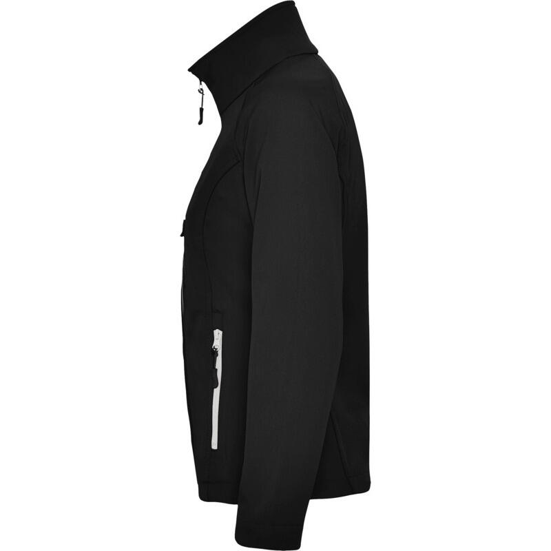 Chaqueta Softshell Antartida para Mujer Negro Sólido 3/4