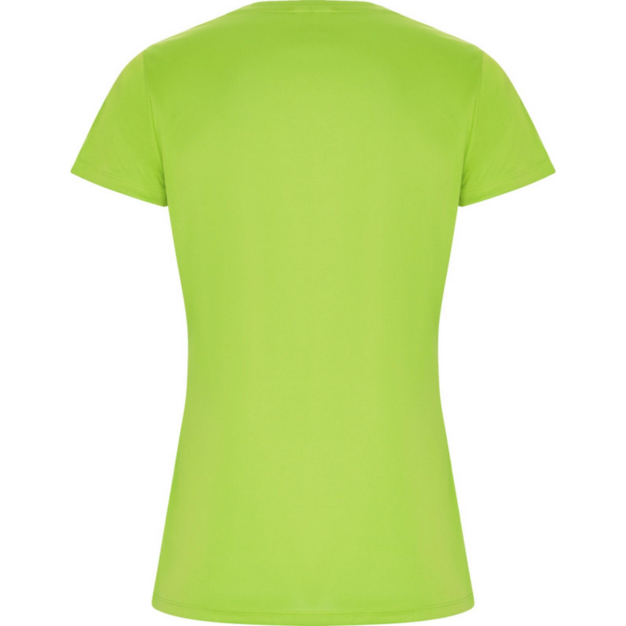 Dames Imola Sport Tshirt (Fluorescerend groen) 2/3