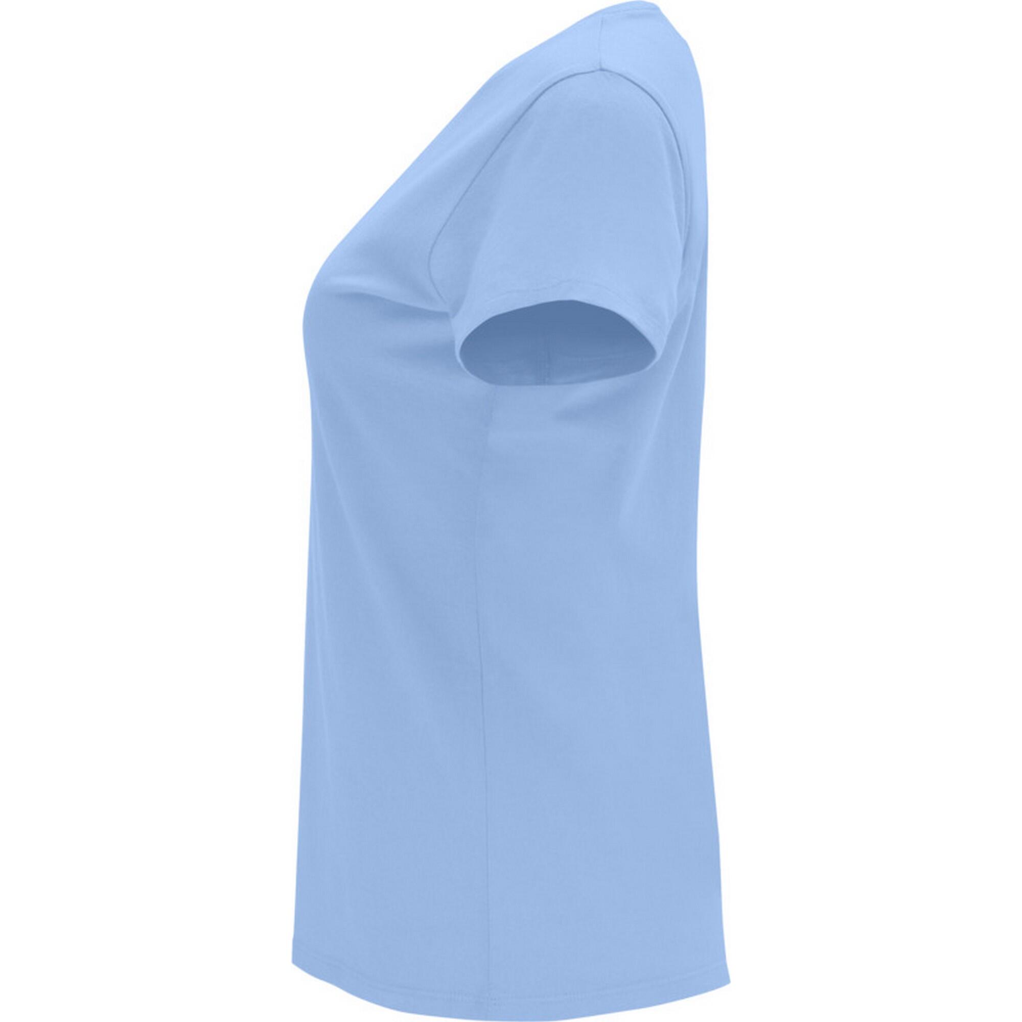Camiseta Capri de Manga Corta para Mujer Azul Cielo 3/3