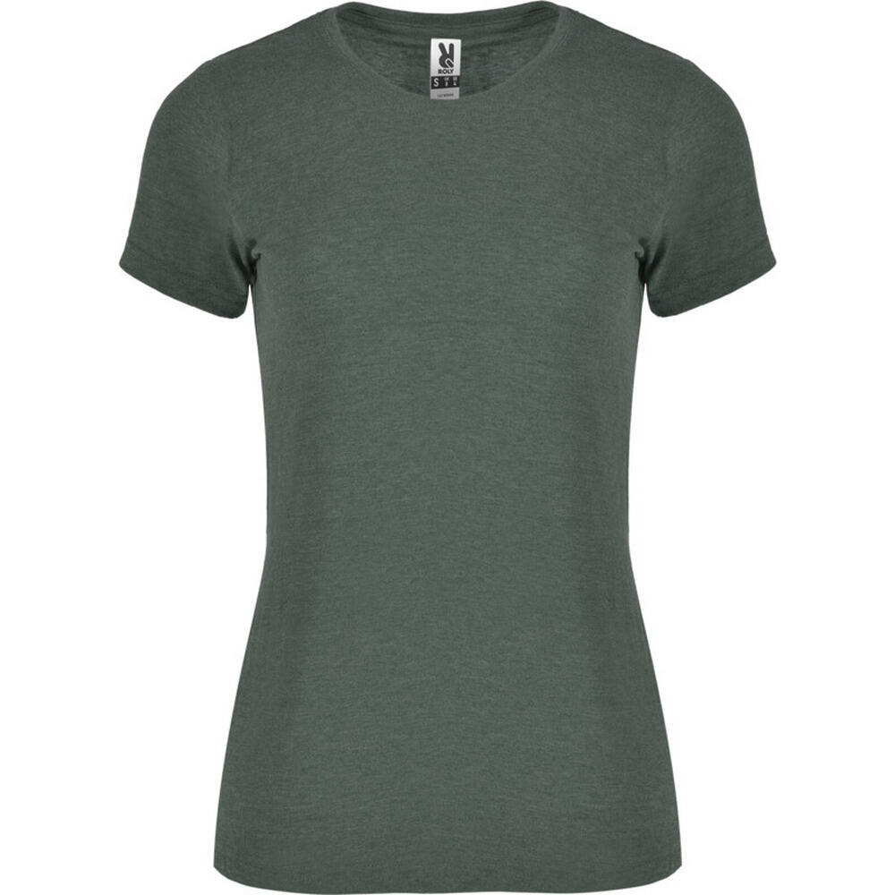 Dames Fox Heather TShirt met korte mouwen (Fles groen)