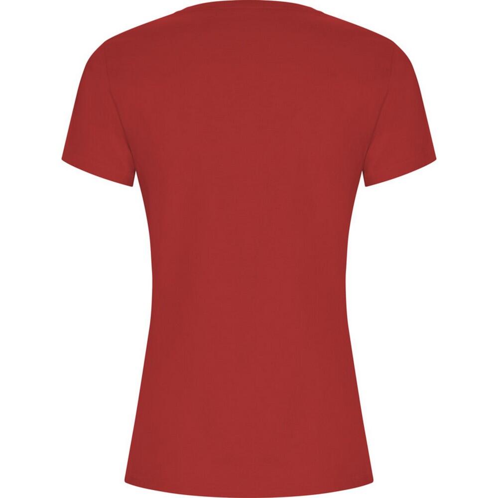 Camiseta Golden para Mujer Rojo 2/4