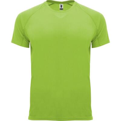 Maglietta Sportiva Maniche Corte Uomo Roly Bahrain Nero Tinta Unita