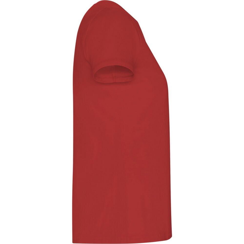 Camiseta Golden para Mujer Rojo 4/4