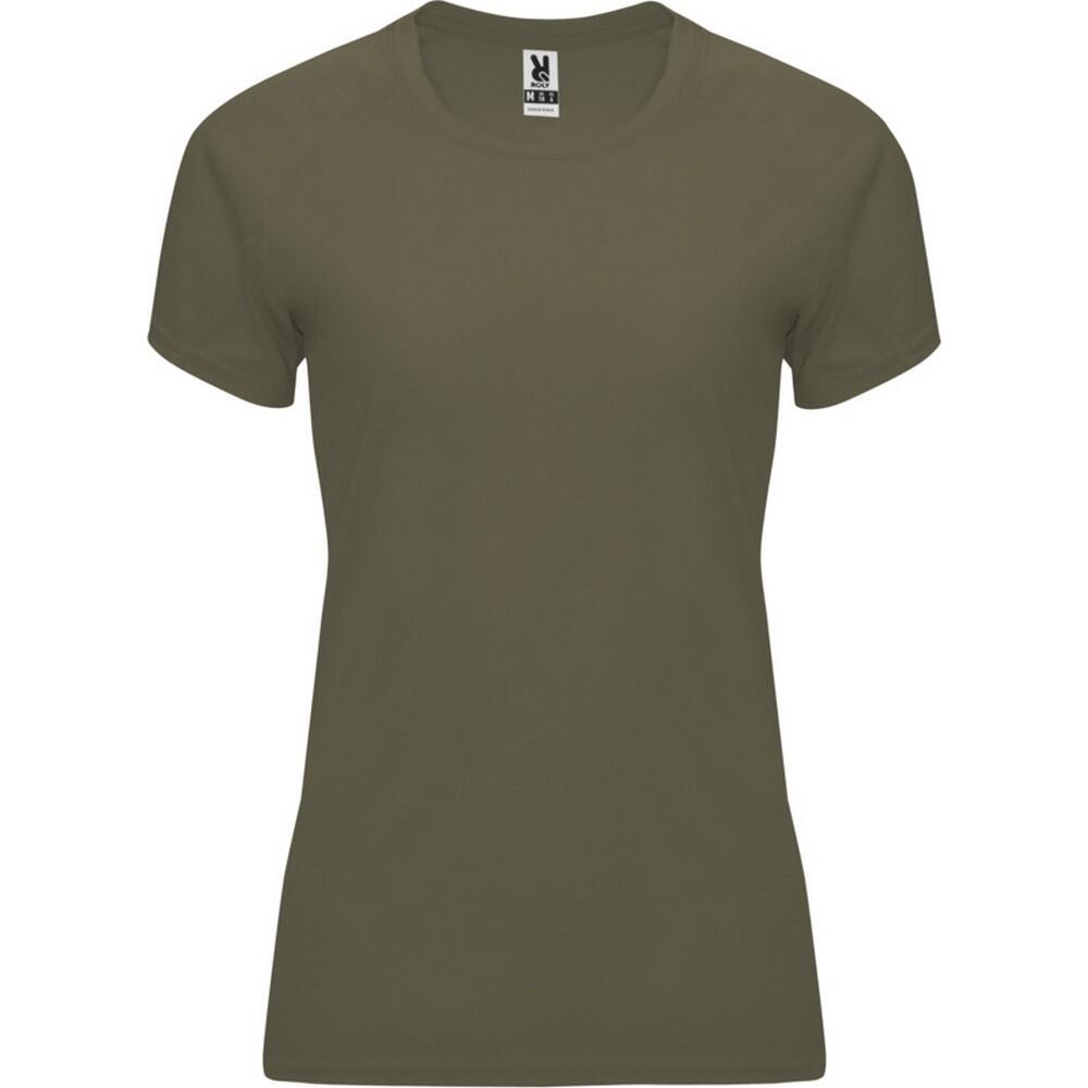 Womens/Ladies Bahrain ShortSleeved Sports TShirt (Military Green)