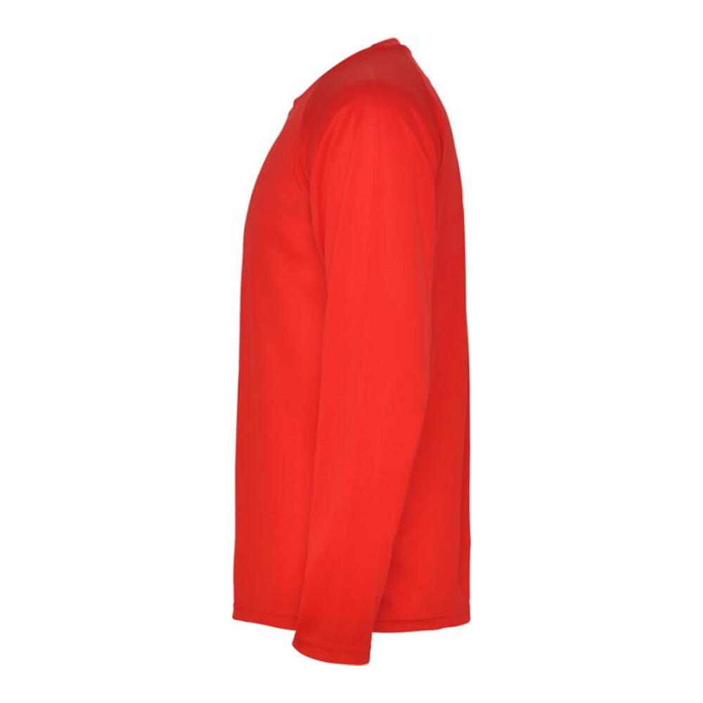Mens Montecarlo LongSleeved Sports TShirt (Red) 4/4