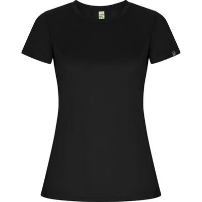 Dames imola sport tshirt (massief zwart)