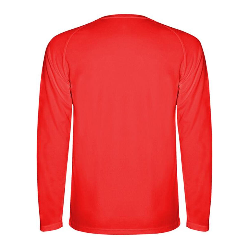 Mens Montecarlo LongSleeved Sports TShirt (Red) 2/4