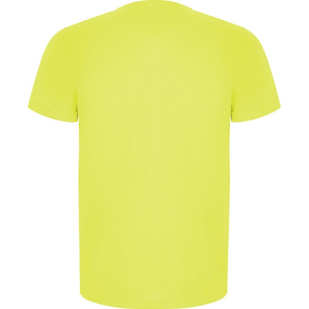 Camiseta Imola de Manga Corta Deportivo para Hombre Amarillo Fluorescente 2/3