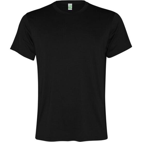 Heren Slam Sport Tshirt met korte mouwen (Massief zwart)
