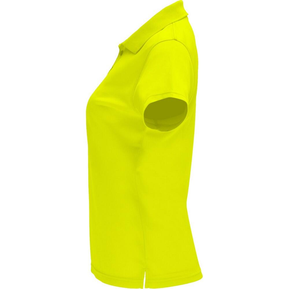 Polo MONZHA Femme (Jaune Fluo) 3/3