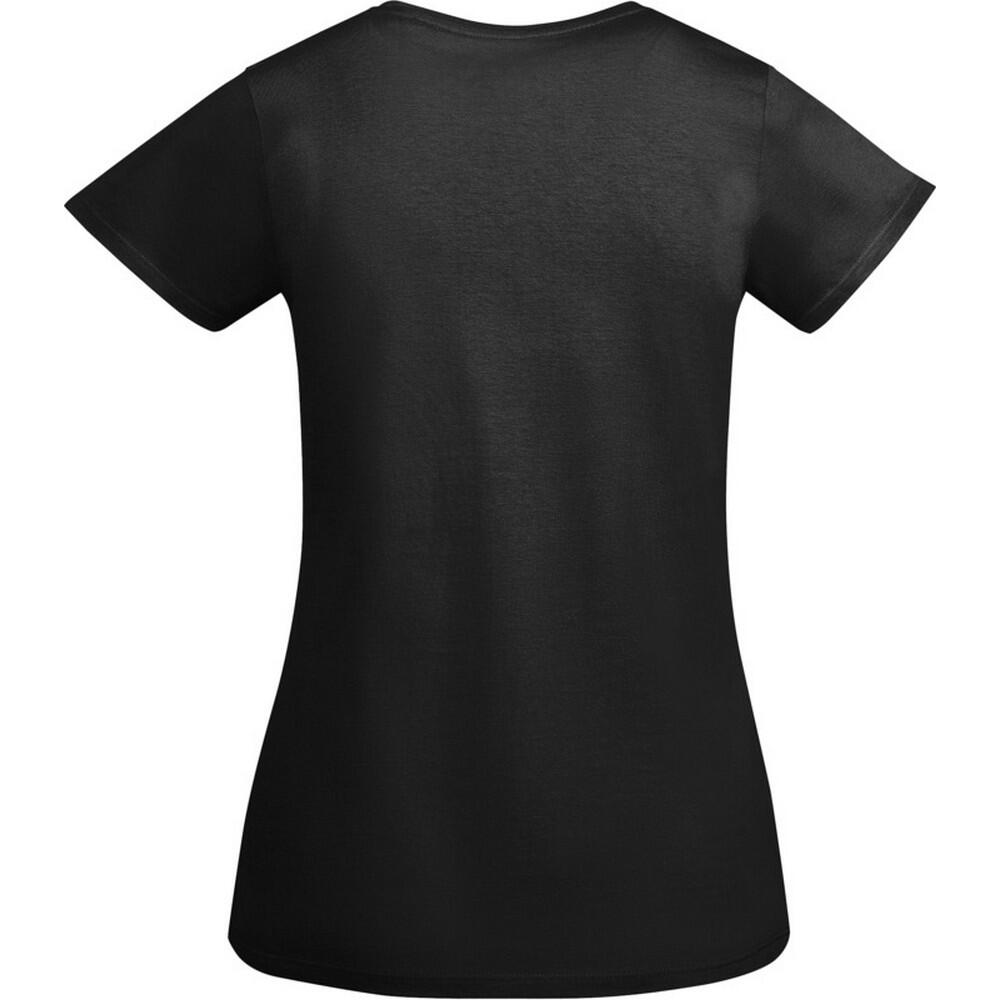 Womens/Ladies Breda ShortSleeved TShirt (Solid Black) 2/4