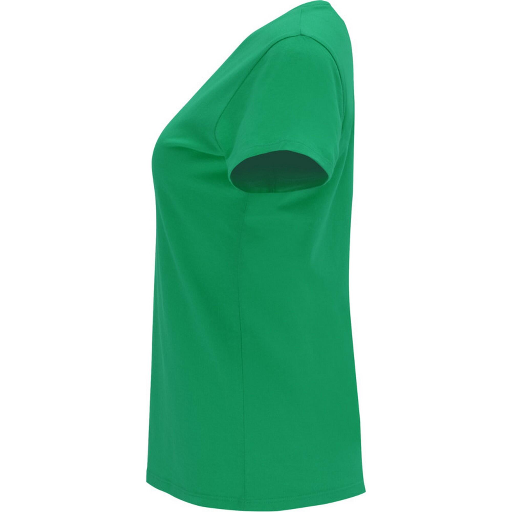 Camiseta Capri de Manga Corta para Mujer Verde Kelly 3/3