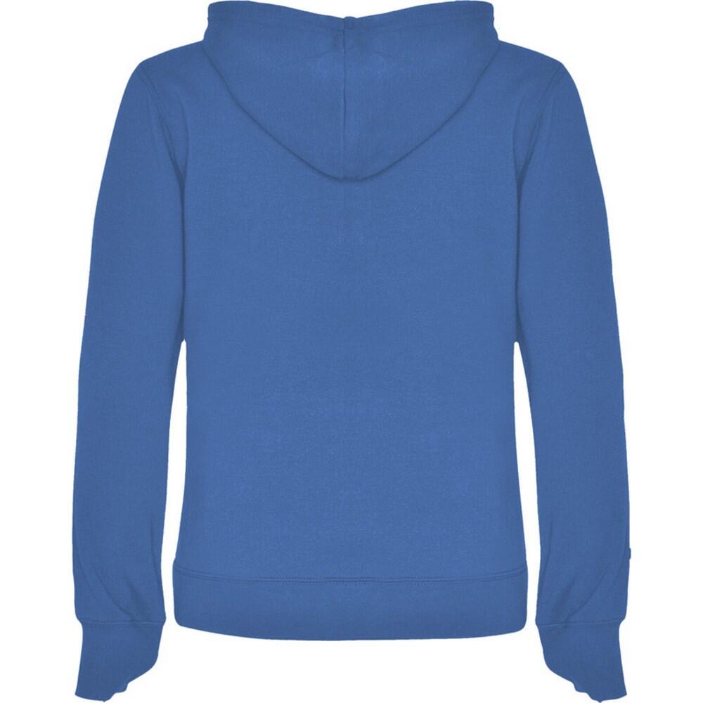 Felpa Con Cappuccio Donna Roly Urban Blu Reale Bianco 2/4