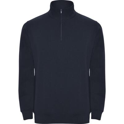 Heren aneto quarter zip sweatshirt (fles groen)