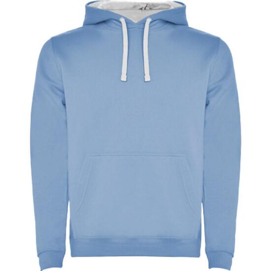 Sweat À Capuche URBAN Homme (Bleu Ciel / Blanc)