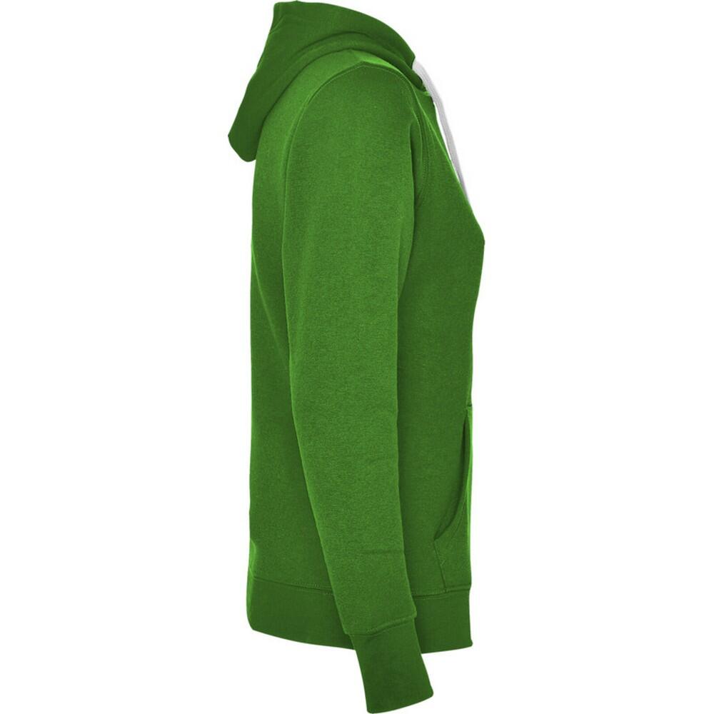 Dames Urban Hoodie (Kelly Groen/Wit) 3/4