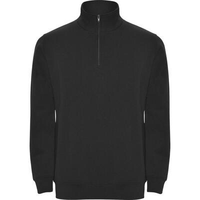 Heren aneto quarter zip sweatshirt (fles groen)
