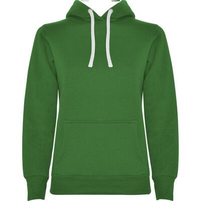 Dames urban hoodie (massief zwart)